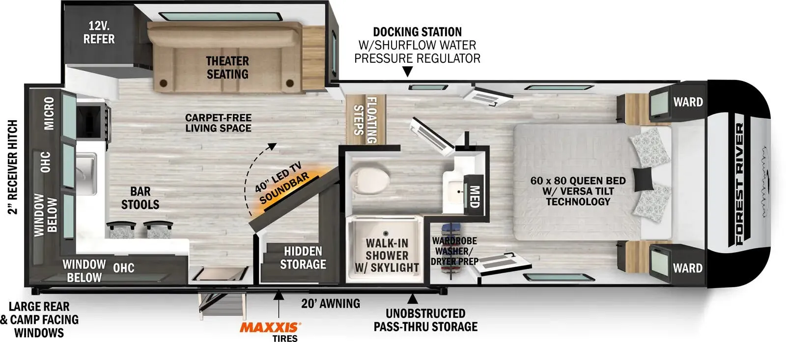 Forest River Impression 235RW floor plan