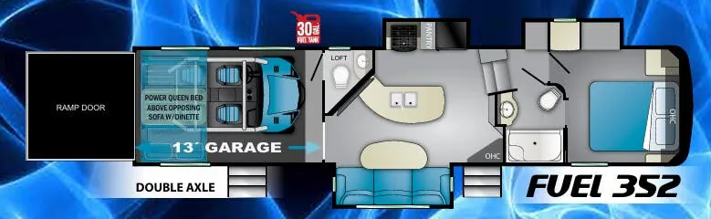 Heartland Fuel 352 floor plan