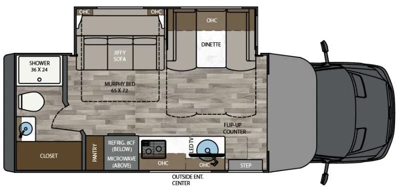 2024 Renegade Vienna 25RML - Floor plan