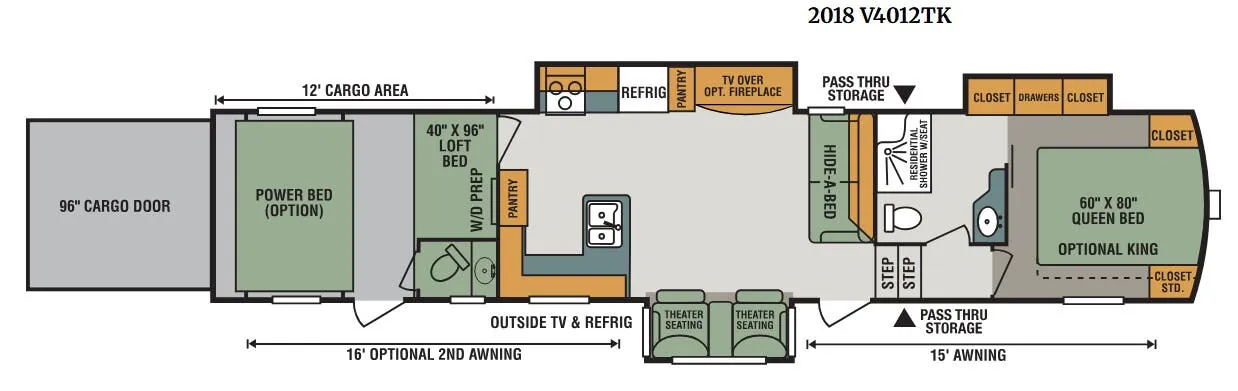 K-Z Venom V4012TK floor plan