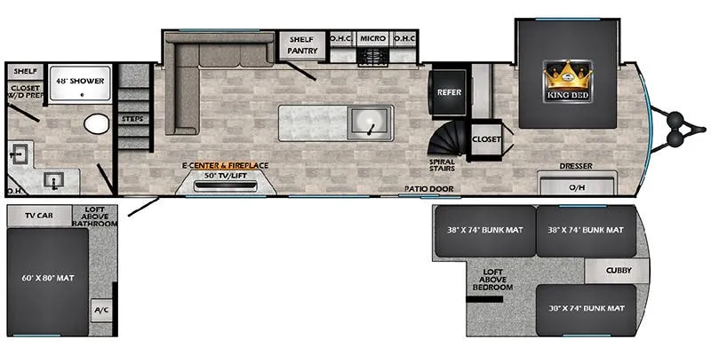 CrossRoads Hampton HP390PVL floor plan