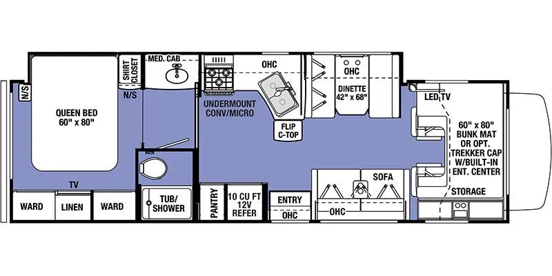 2018 Forest River Forester 3051S floor plan