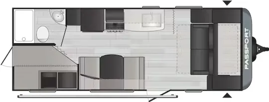 Keystone Passport SL Series 219BHWE floor plan