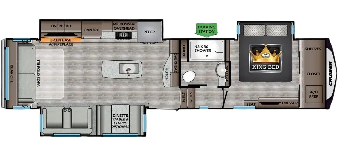 CrossRoads Cruiser 3391RL floor plan
