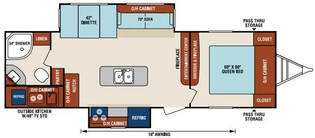 Venture RV SportTrek Touring Edition STT280VRB floor plan
