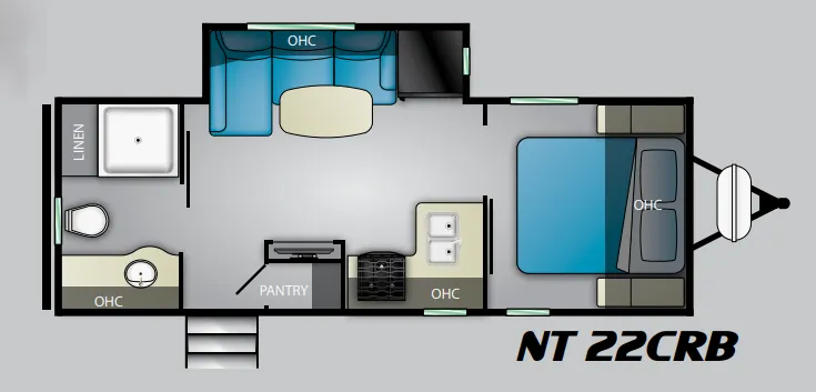 Heartland North Trail 22CRB floor plan
