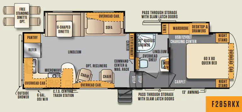 Forest River Wildcat Maxx 285RKX floor plan
