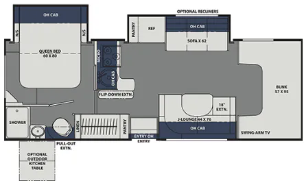 Coachmen Freelander Premier 26DS floor plan
