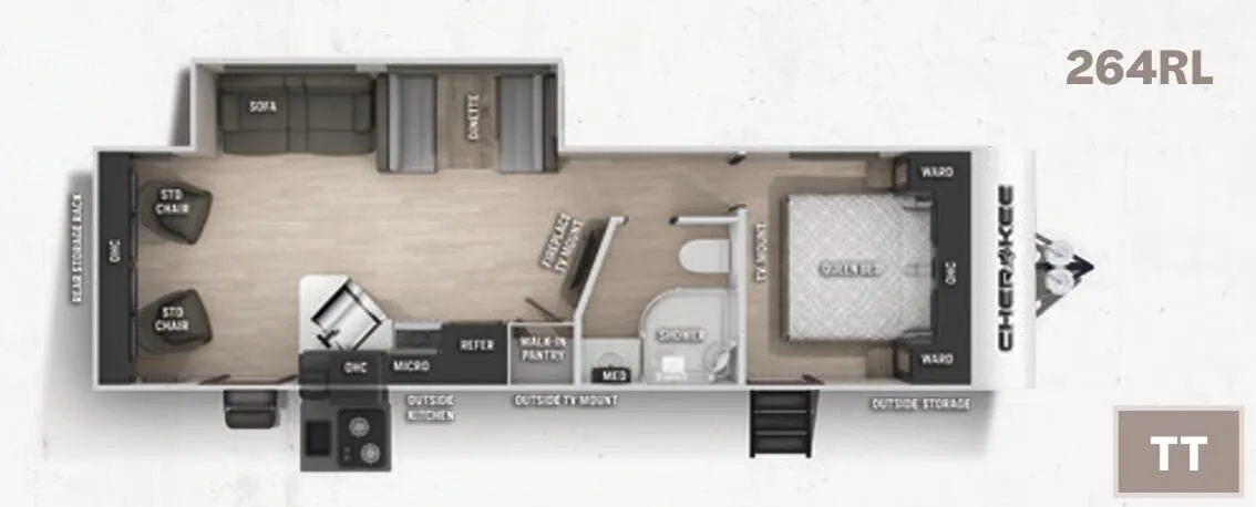 Forest River Cherokee 264RL floor plan