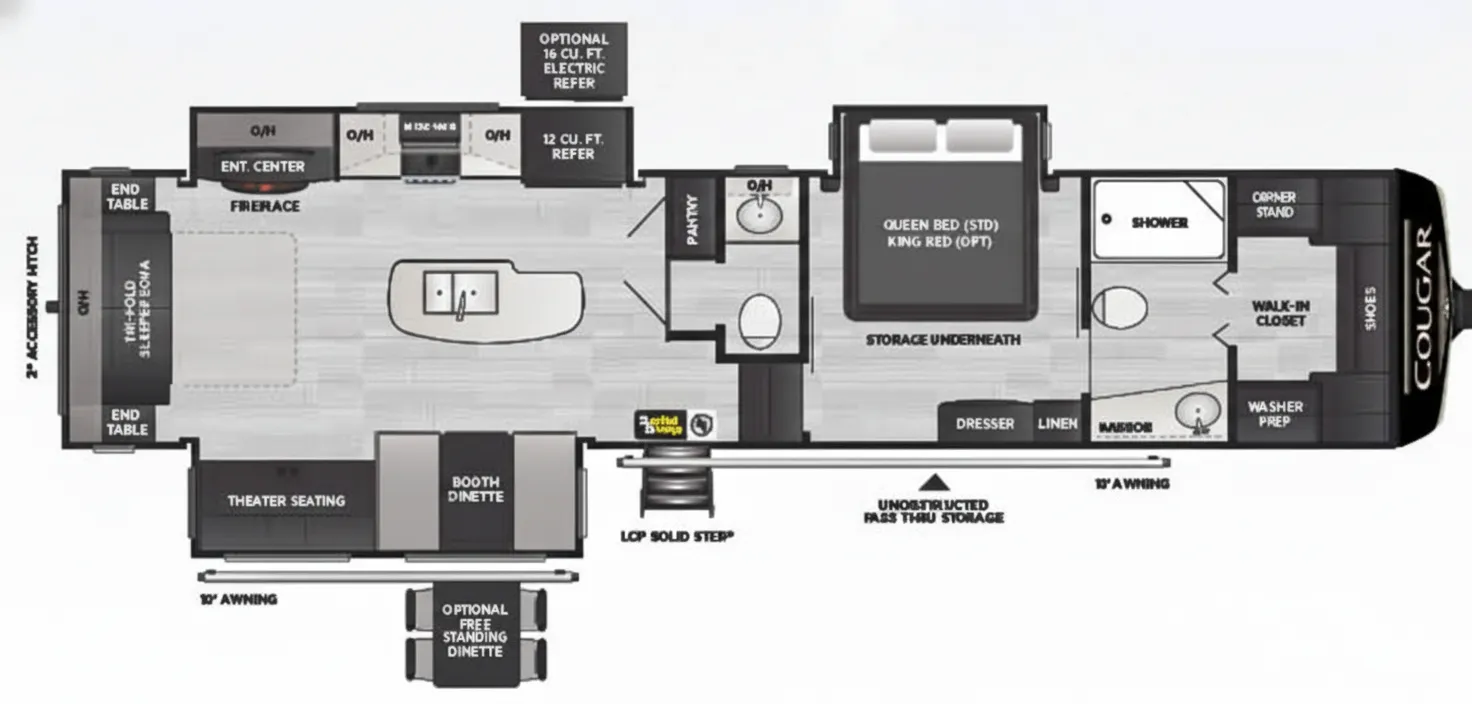 Keystone Cougar 355FBS floor plan