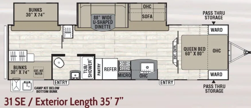 Coachmen Freedom Express Select 31SE floor plan