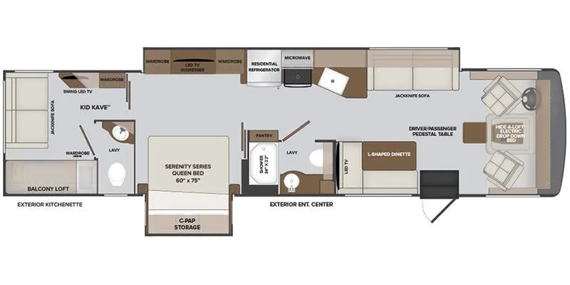 2026 Holiday Rambler Invicta 36Y - Floor plan