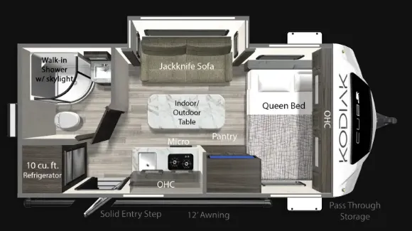 Dutchmen Kodiak S-Series 160RB floor plan