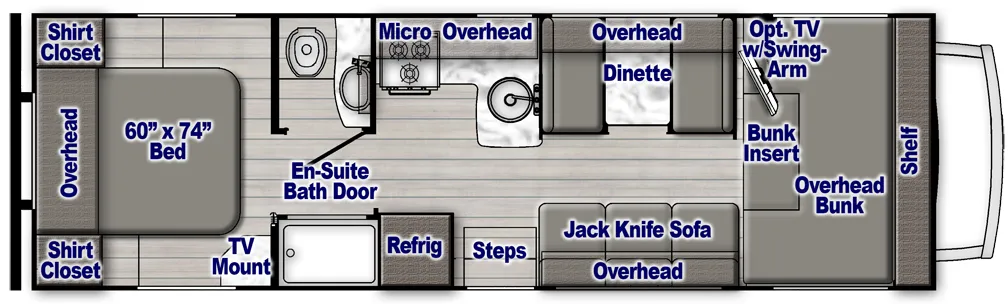Gulf Stream Conquest Class C 6280 floor plan