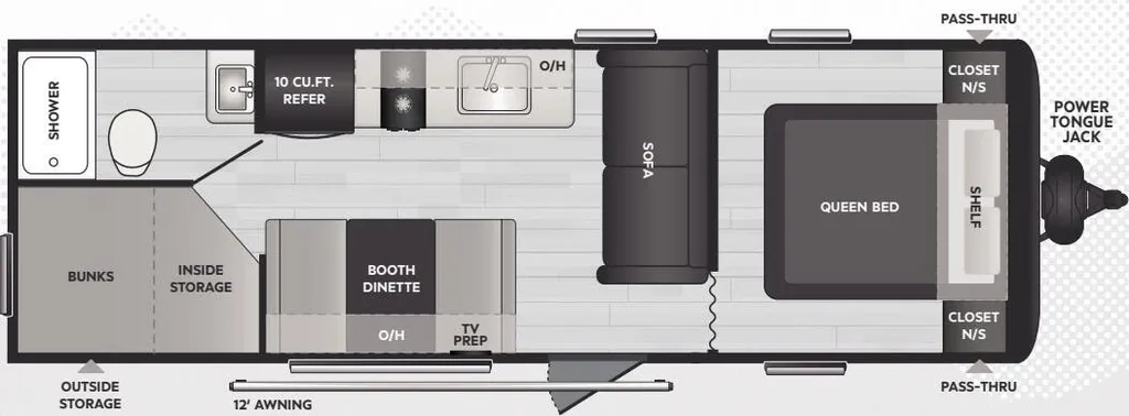 2025 Keystone Springdale Classic 260BHC floor plan