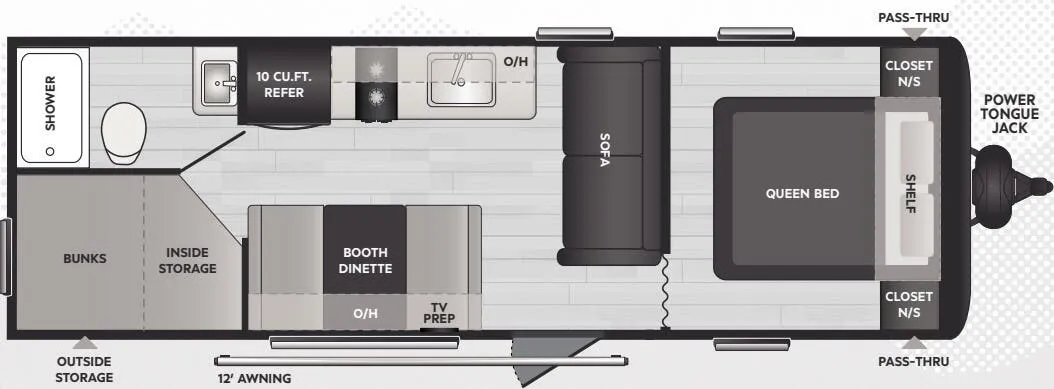 2025 Keystone Springdale Classic 260BHC - Floor plan