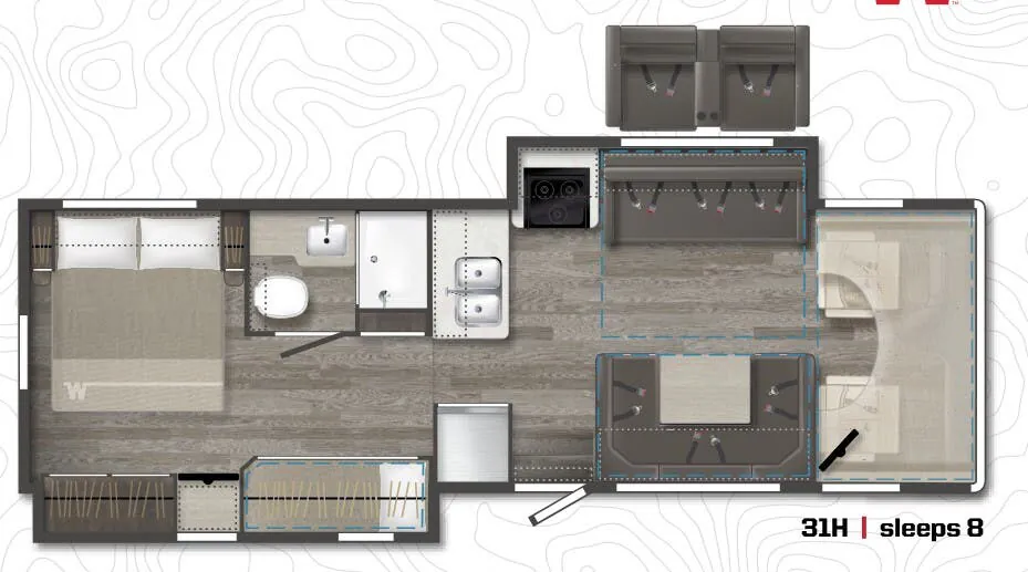 Winnebago Minnie Winnie 31H floor plan