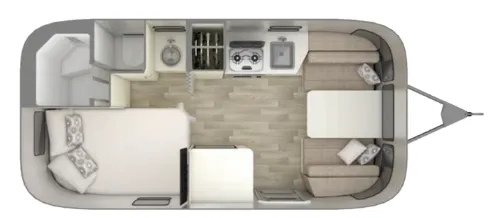 Airstream Bambi 19CB floor plan