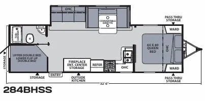 Coachmen Apex Ultra-Lite 284BHSS floor plan
