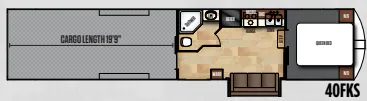 Forest River Work and Play 40FKS floor plan