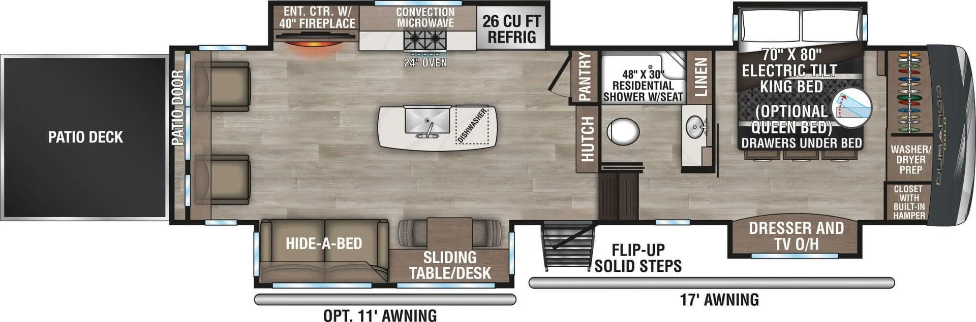 K-Z Durango Gold G358RPQ floor plan