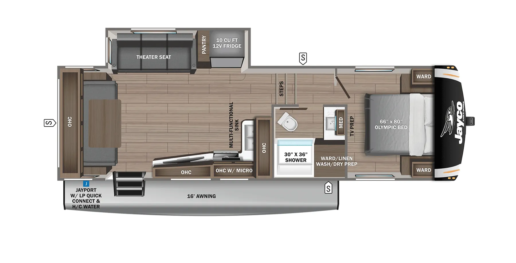 Jayco Eagle HT 25RUC floor plan