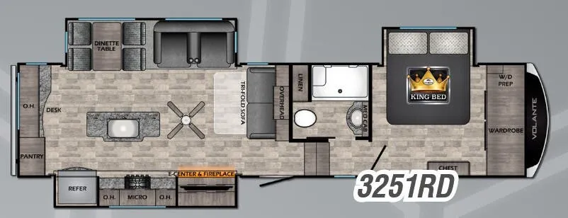CrossRoads Volante 3251RD floor plan