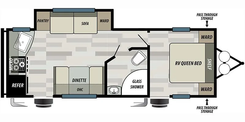Forest River Salem Cruise Lite 231RKXL floor plan