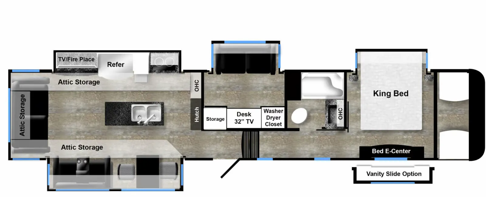 Luxe Gold 41GMD floor plan