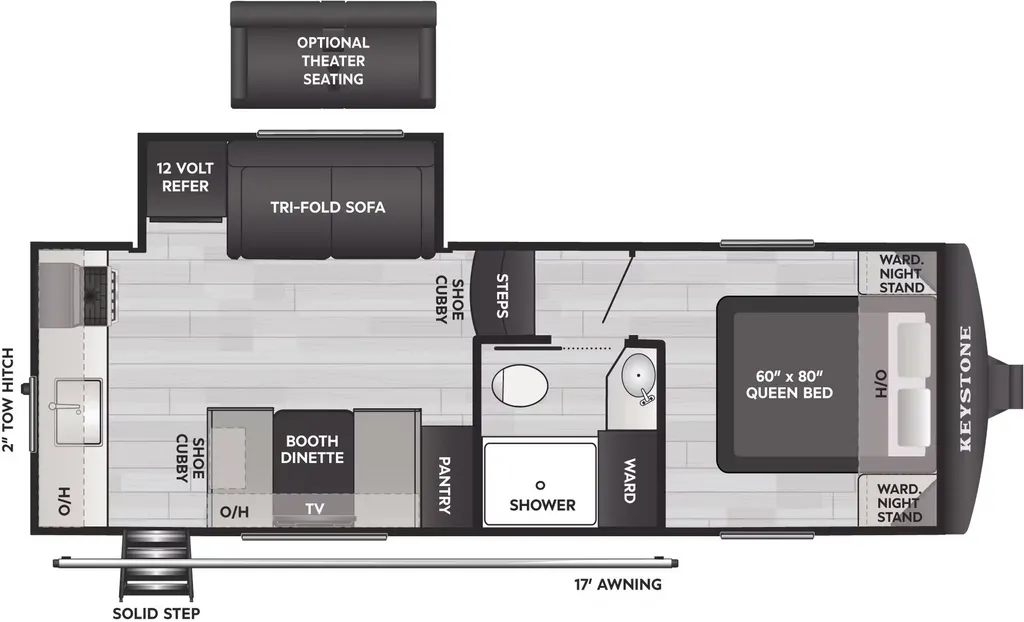 2026 Keystone Arcadia Select 21SRK floor plan