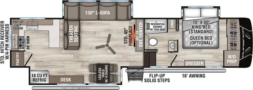 2027 Kz-rv Inc DURANGO 339MLT floor plan