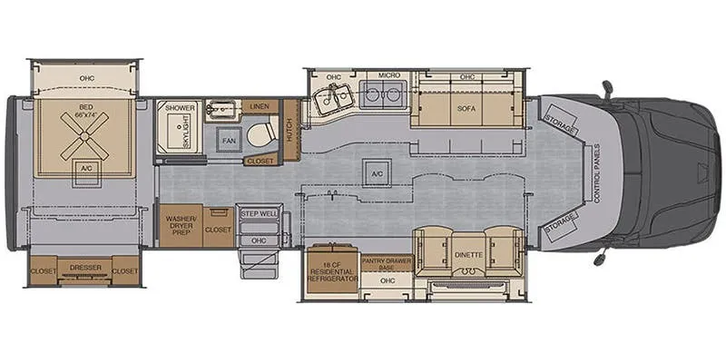 Renegade RV Explorer 38EMB floor plan