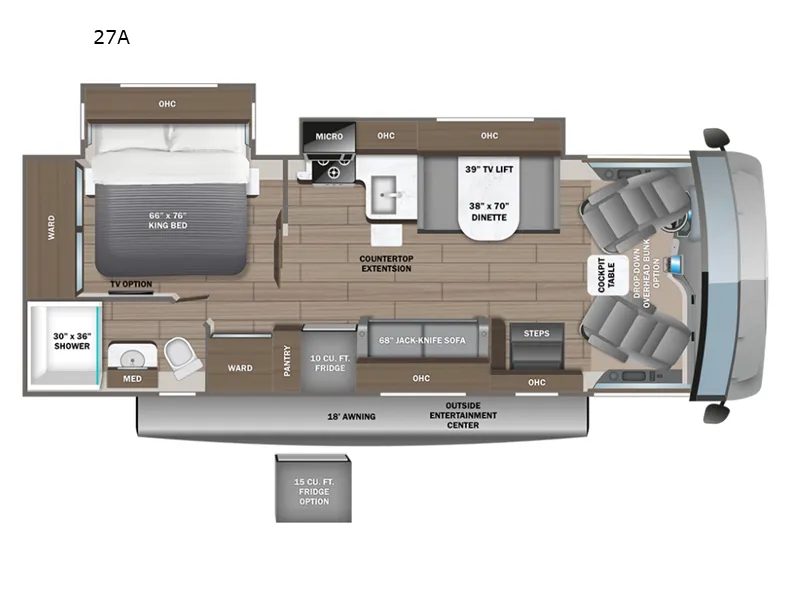 2026 Entegra Coach Vision 27A - Floor plan