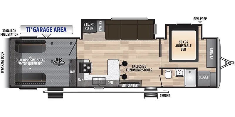 2020 Keystone Fuzion Impact Edition 317 floor plan