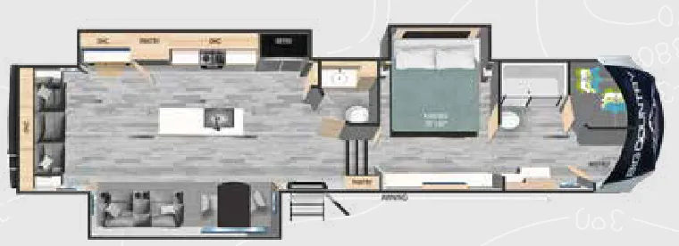 Heartland Big Country 3705FB floor plan
