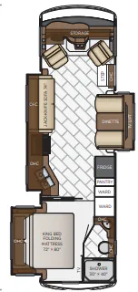 Newmar Bay Star 3005 floor plan