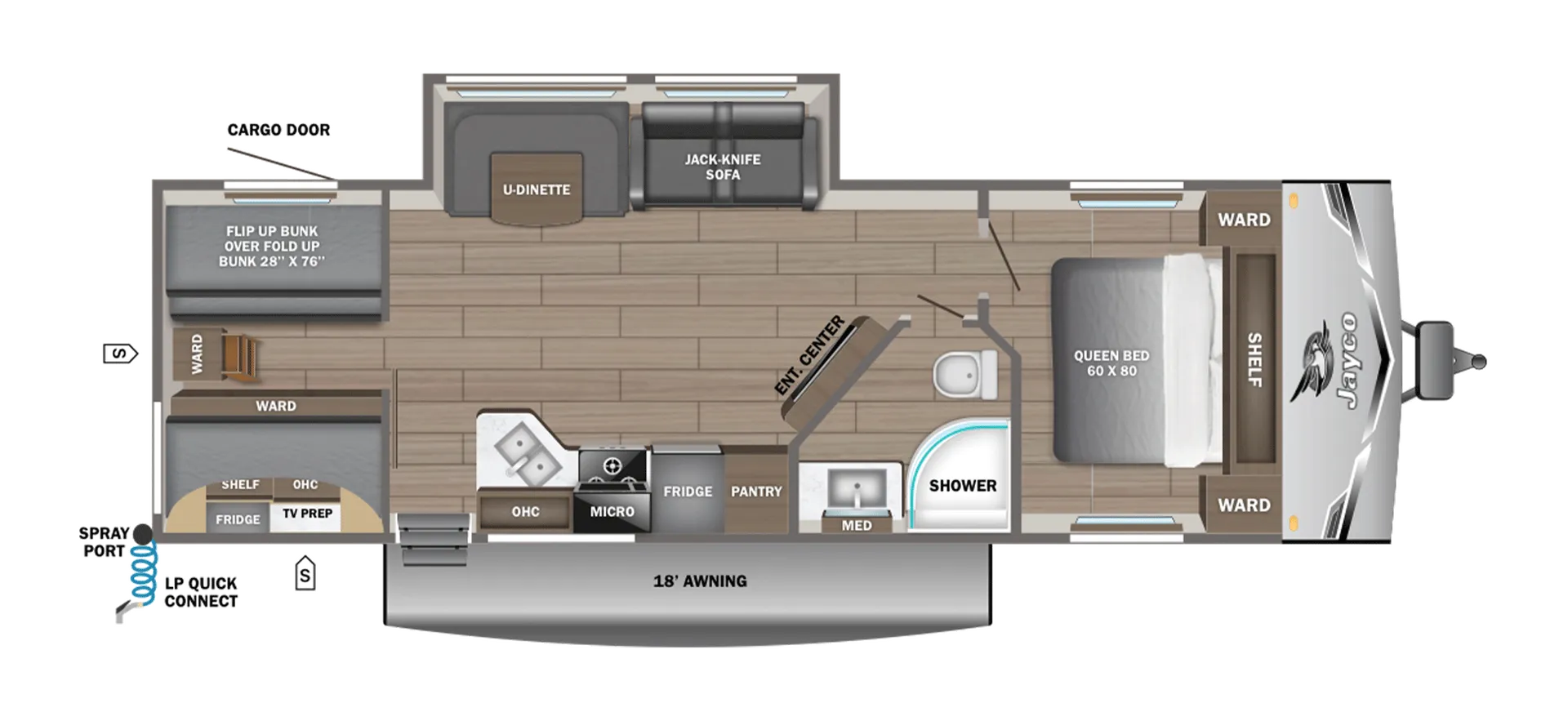 2026 Jayco Jay Flight SLX 295TBS - Floor plan