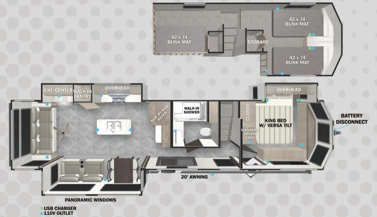 Forest River Salem Grand Villa 42DL exterior