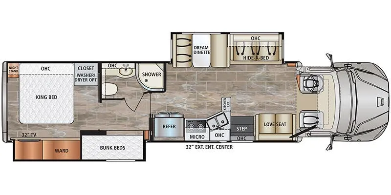 Dynamax Corp DynaQuest XL 37BH floor plan