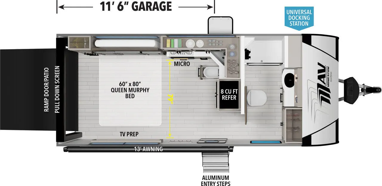 Grand Design Momentum MAV 17MAV floor plan