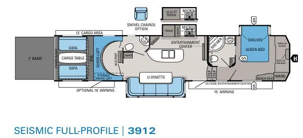 Jayco Seismic 3912 floor plan