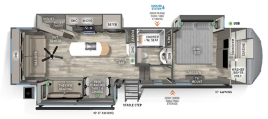 Forest River Sandpiper 3370RLS exterior