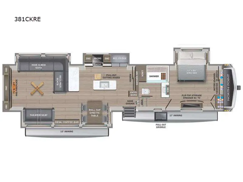 2025 Jayco North Point 381CKRE - Photo 3