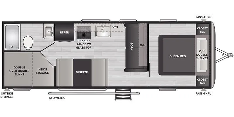 2022 Keystone Springdale 260BH - Floor plan