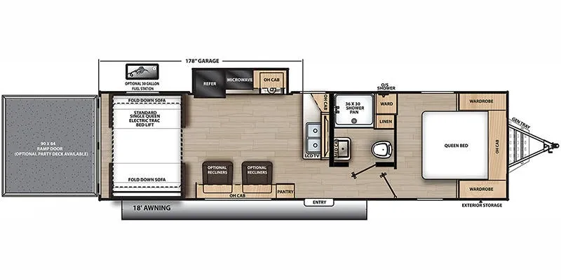 Coachmen Catalina Trail Blazer 28THS floor plan