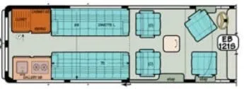 Sportsmobile Express 121S floor plan