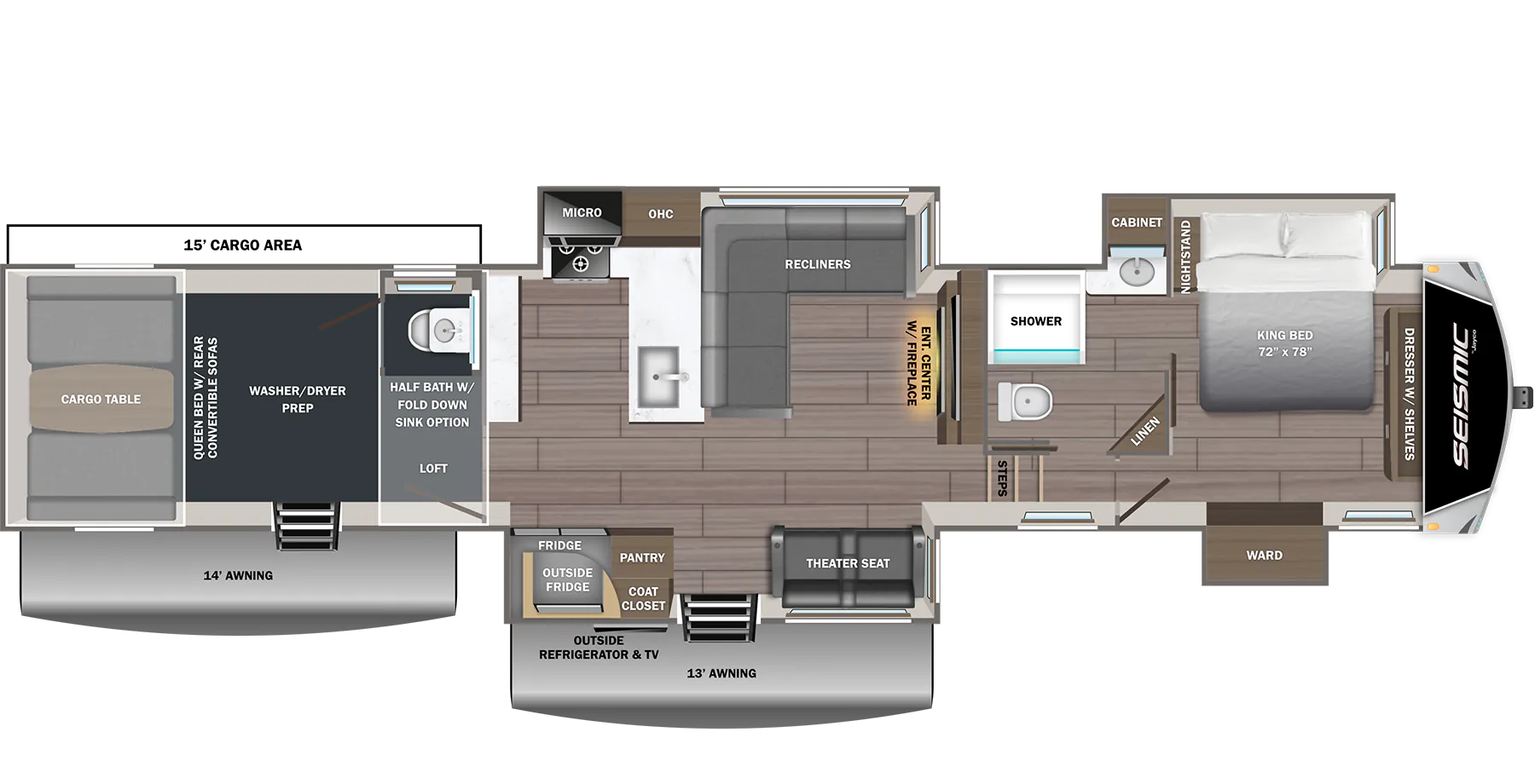 Jayco Seismic 415 floor plan