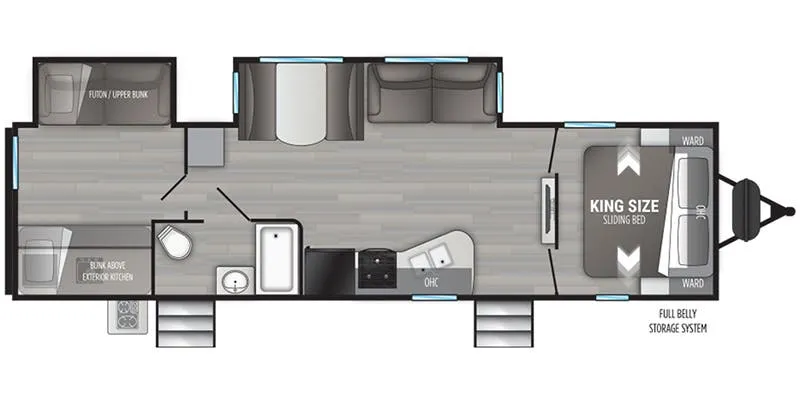 Cruiser RV MPG MPG 3100BH floor plan