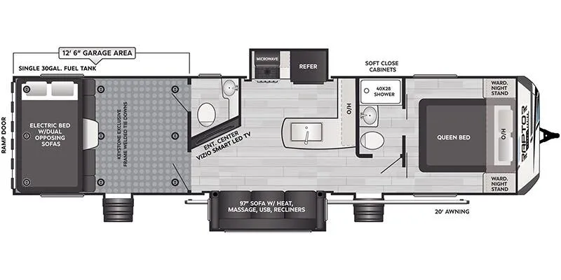 Keystone Raptor Carbon 36 floor plan