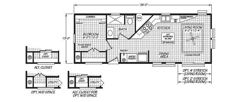 Chariot Eagle Lake Charles 13361B floor plan